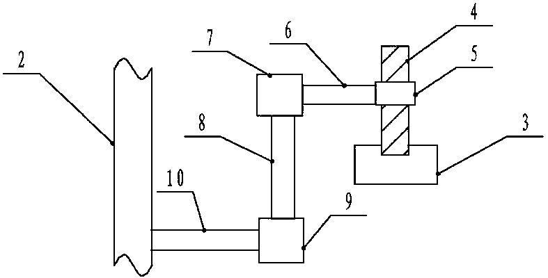 Nozzle adjusting device in amorphous belt building machine