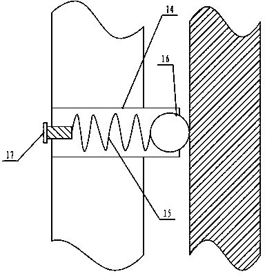 Nozzle adjusting device in amorphous belt building machine