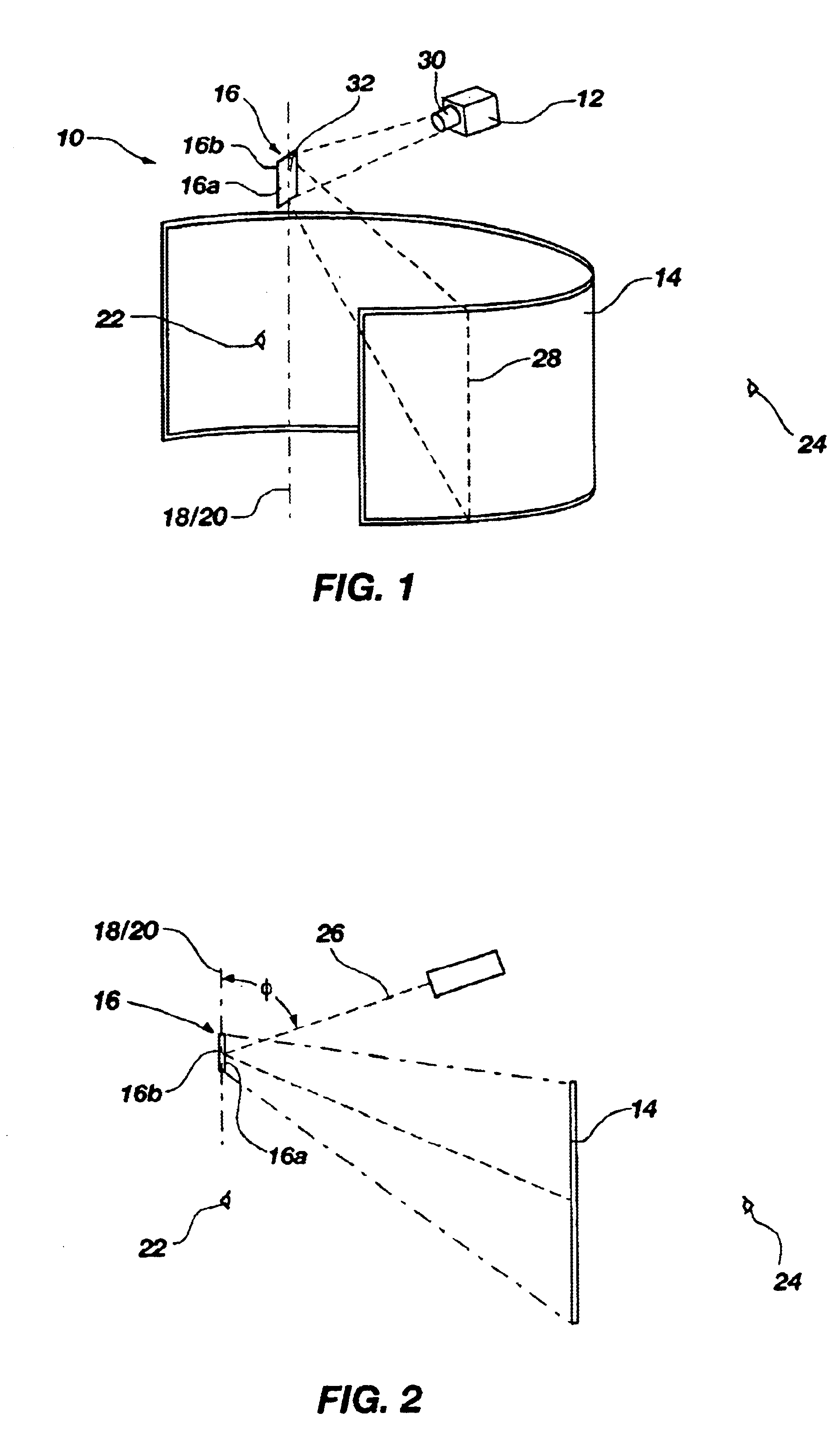 Wide angle scanner for panoramic display