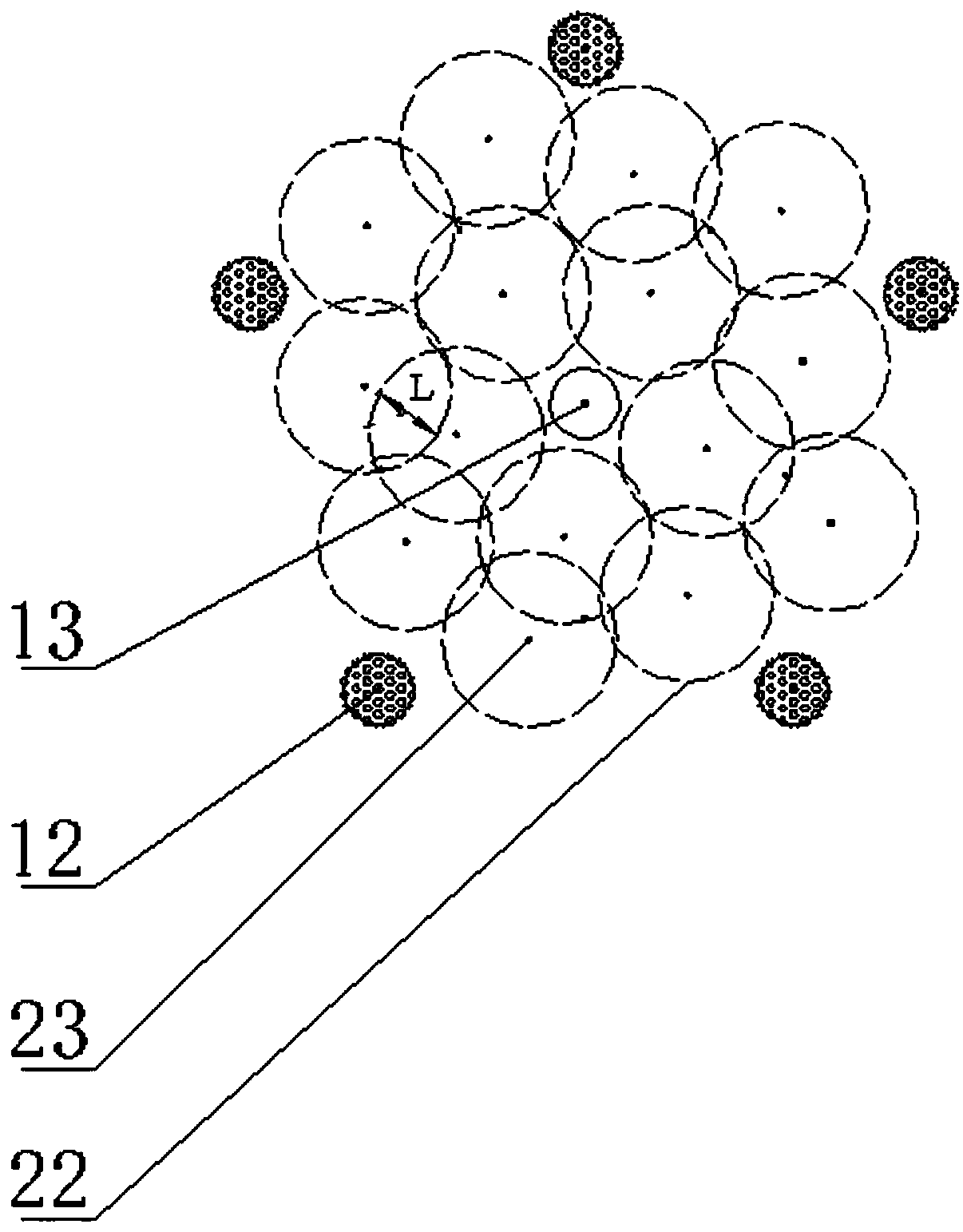 Electric-chemical combined remediation system and method for organic matter polluted soil