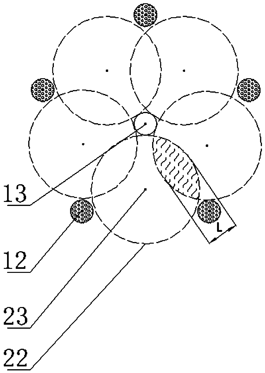 Electric-chemical combined remediation system and method for organic matter polluted soil