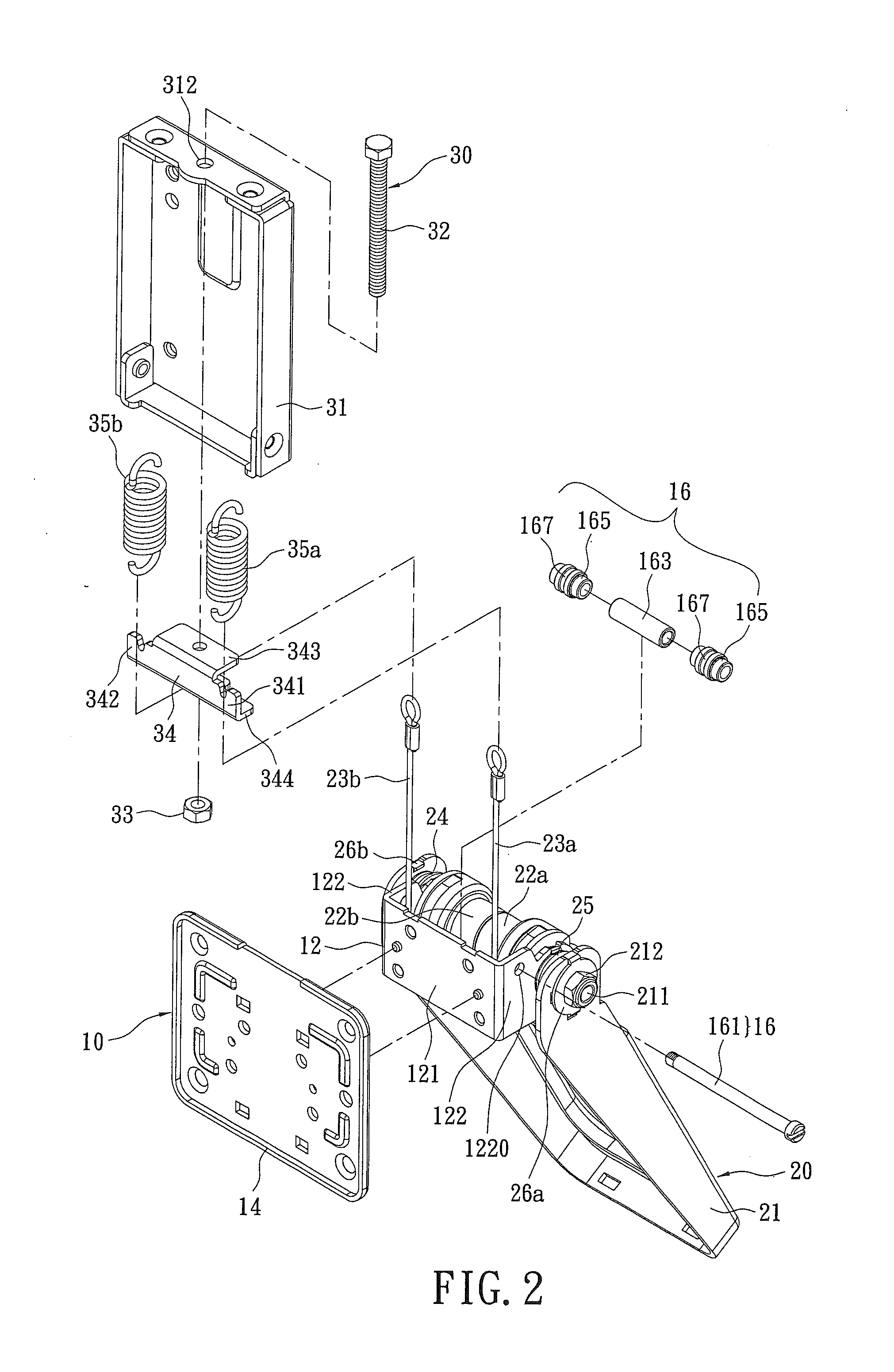 Display frame and support unit thereof