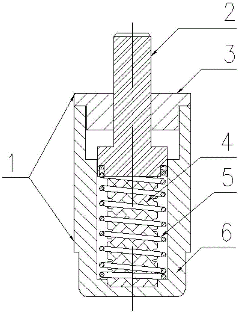 A damping rubber buffer