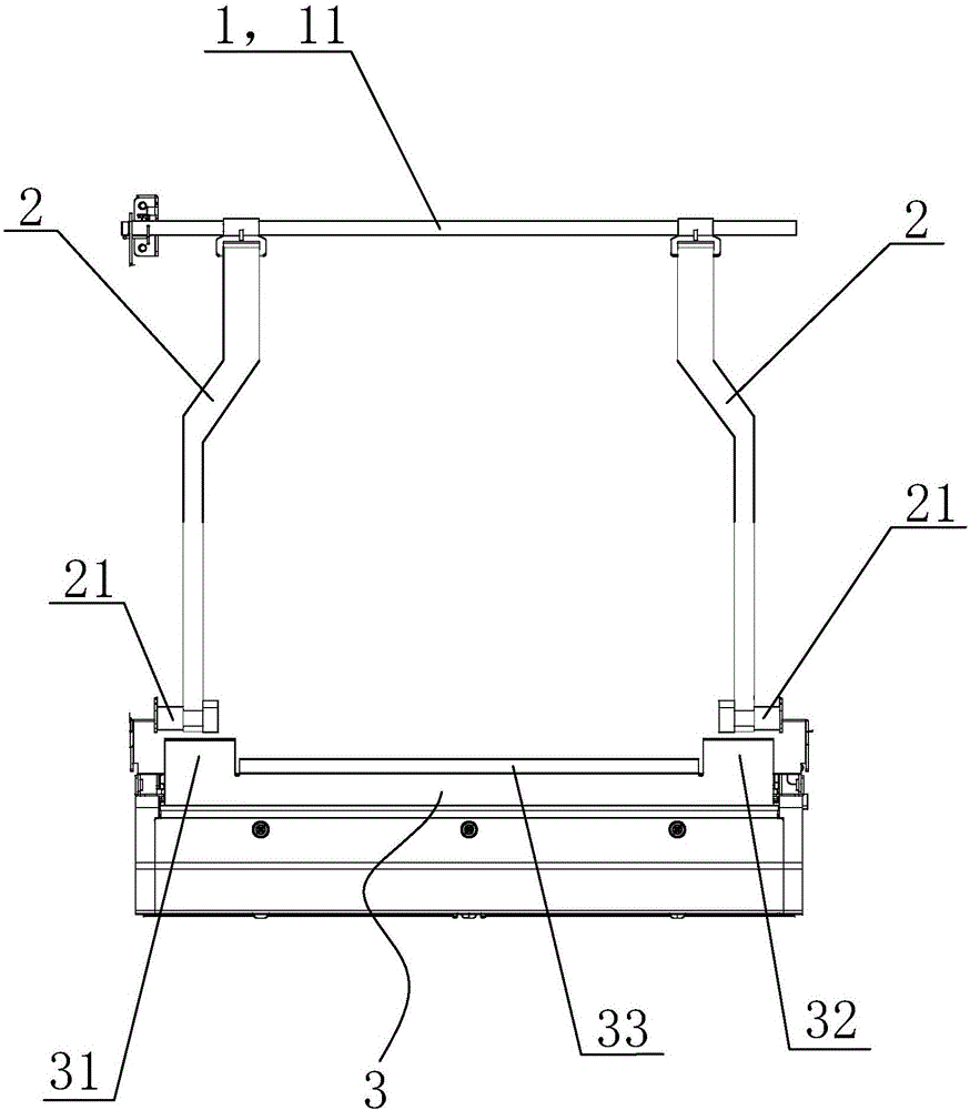 Needle printer sheet separation structure