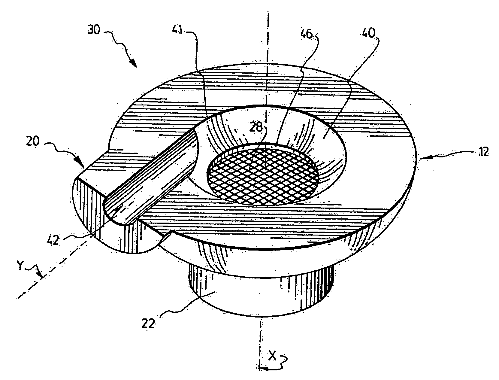 Device and method for deagglomeration of powder for inhalation