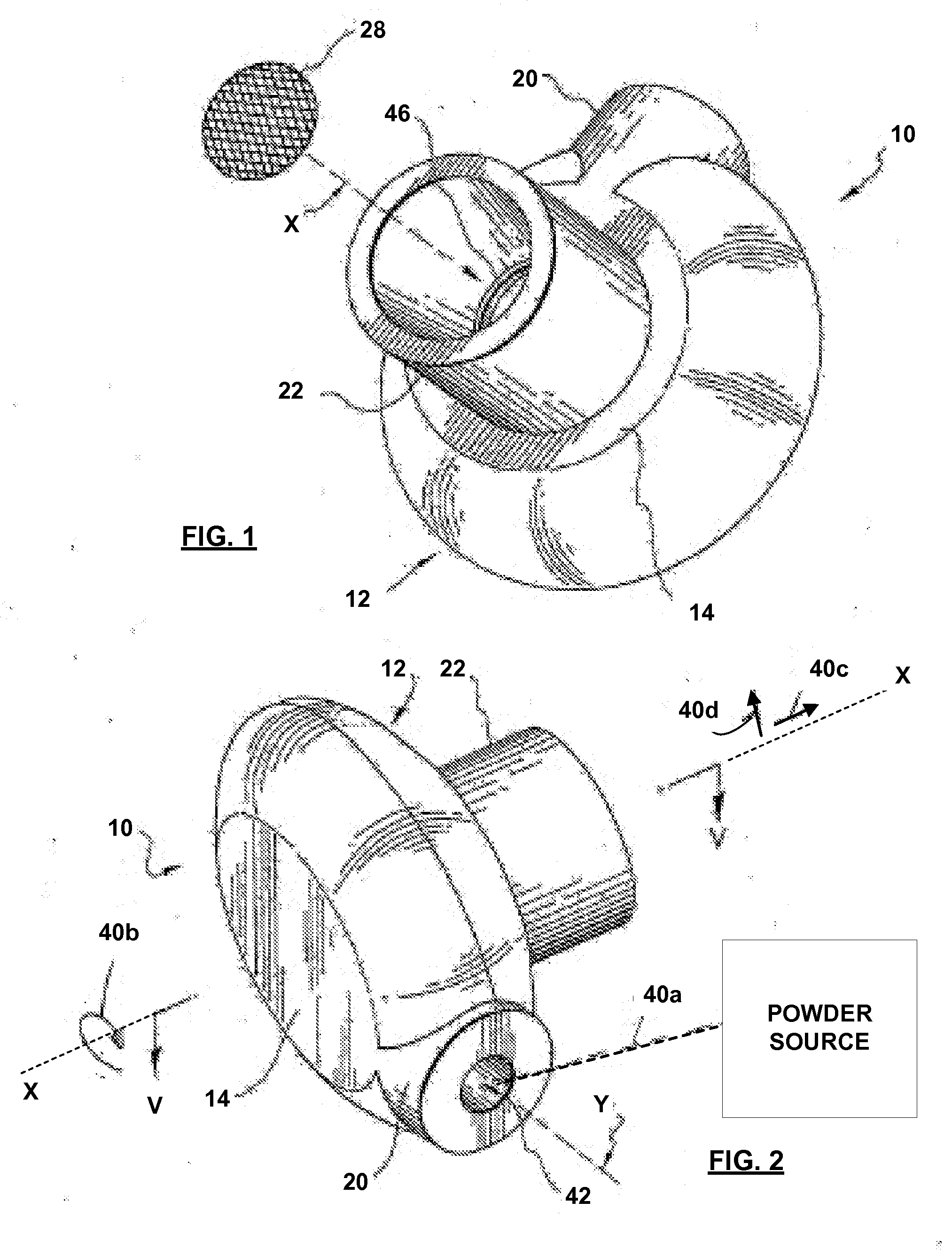 Device and method for deagglomeration of powder for inhalation