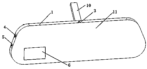 Automobile interior rearview mirror with drunk driving recognition and reminding functions