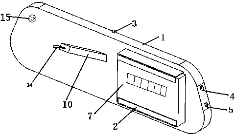 Automobile interior rearview mirror with drunk driving recognition and reminding functions