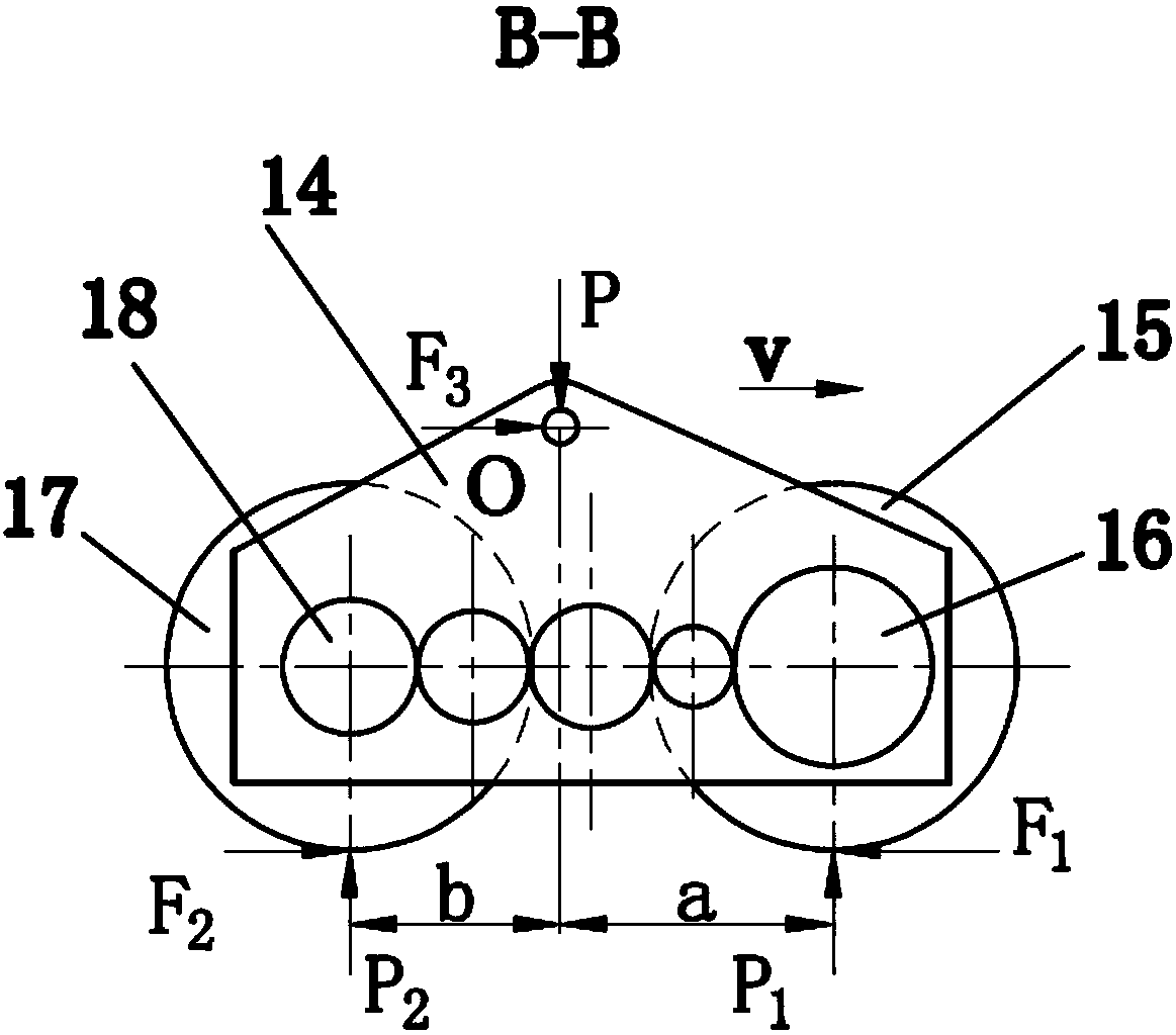 Simulation test device and method for researching process of friction between tires and road surface