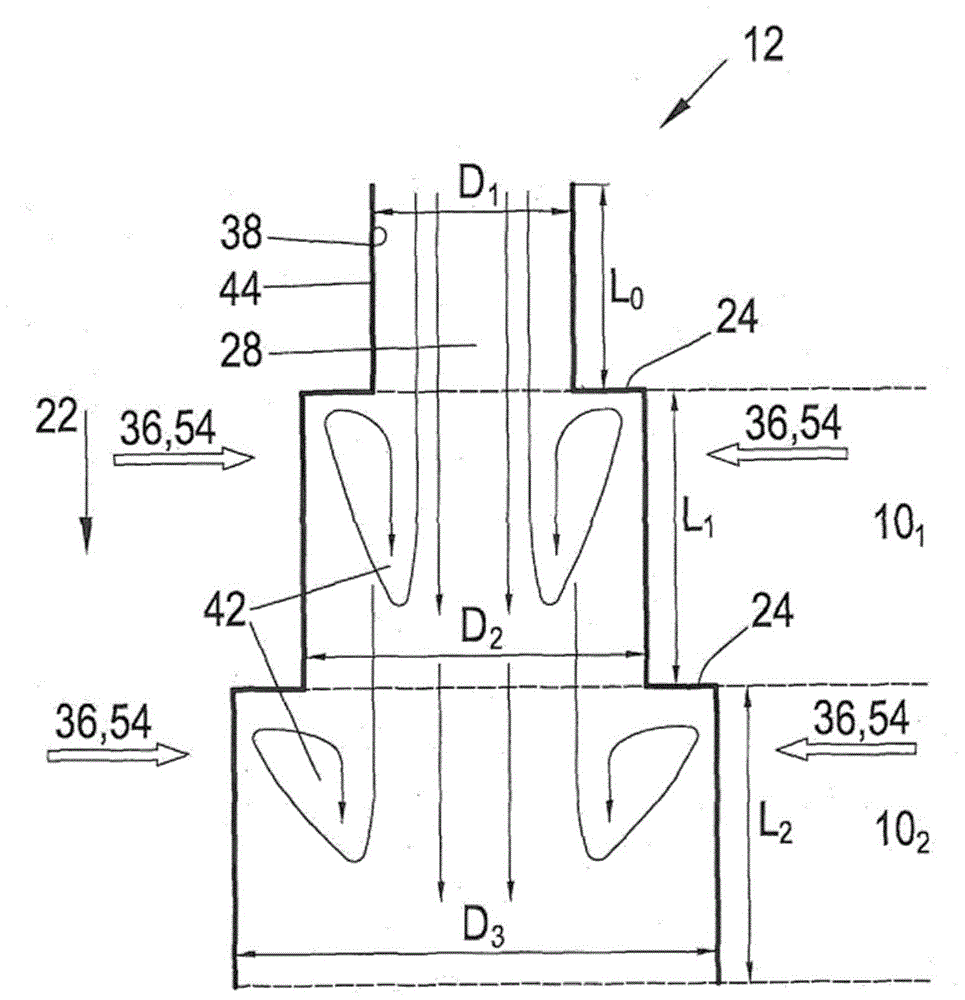 Method and nozzle arrangement for introducing chemicals and/or additives into a process flow of a production process