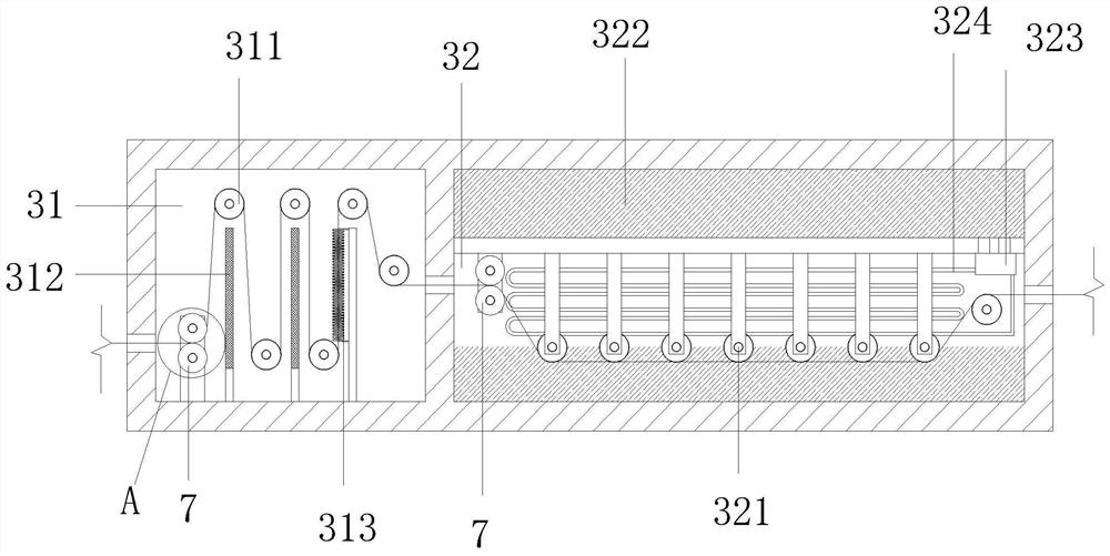 Automatic production line for producing enameled wires