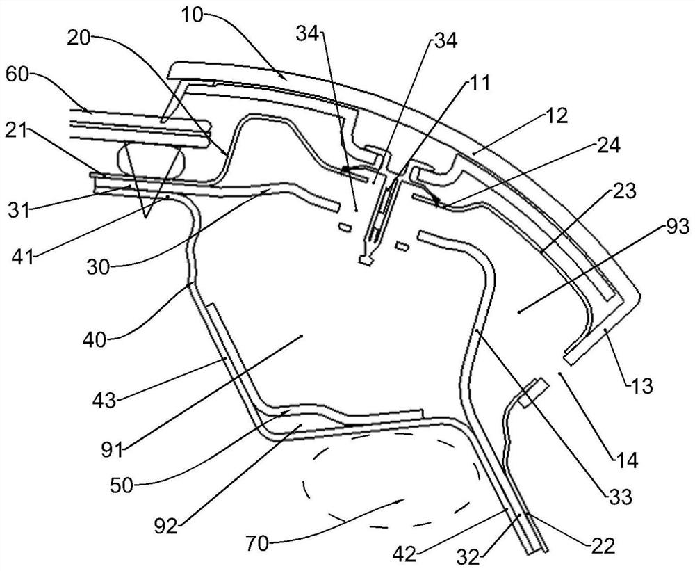 Novel A-pillar structure of automobile with frameless door