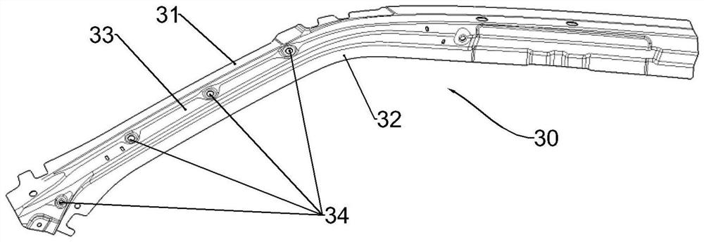 Novel A-pillar structure of automobile with frameless door