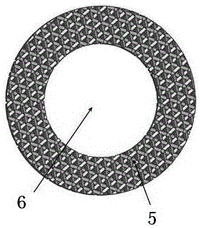 Three-layer integrated composite support and manufacturing method thereof