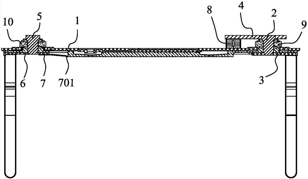 Battery protection device, a cover plate assembly and battery