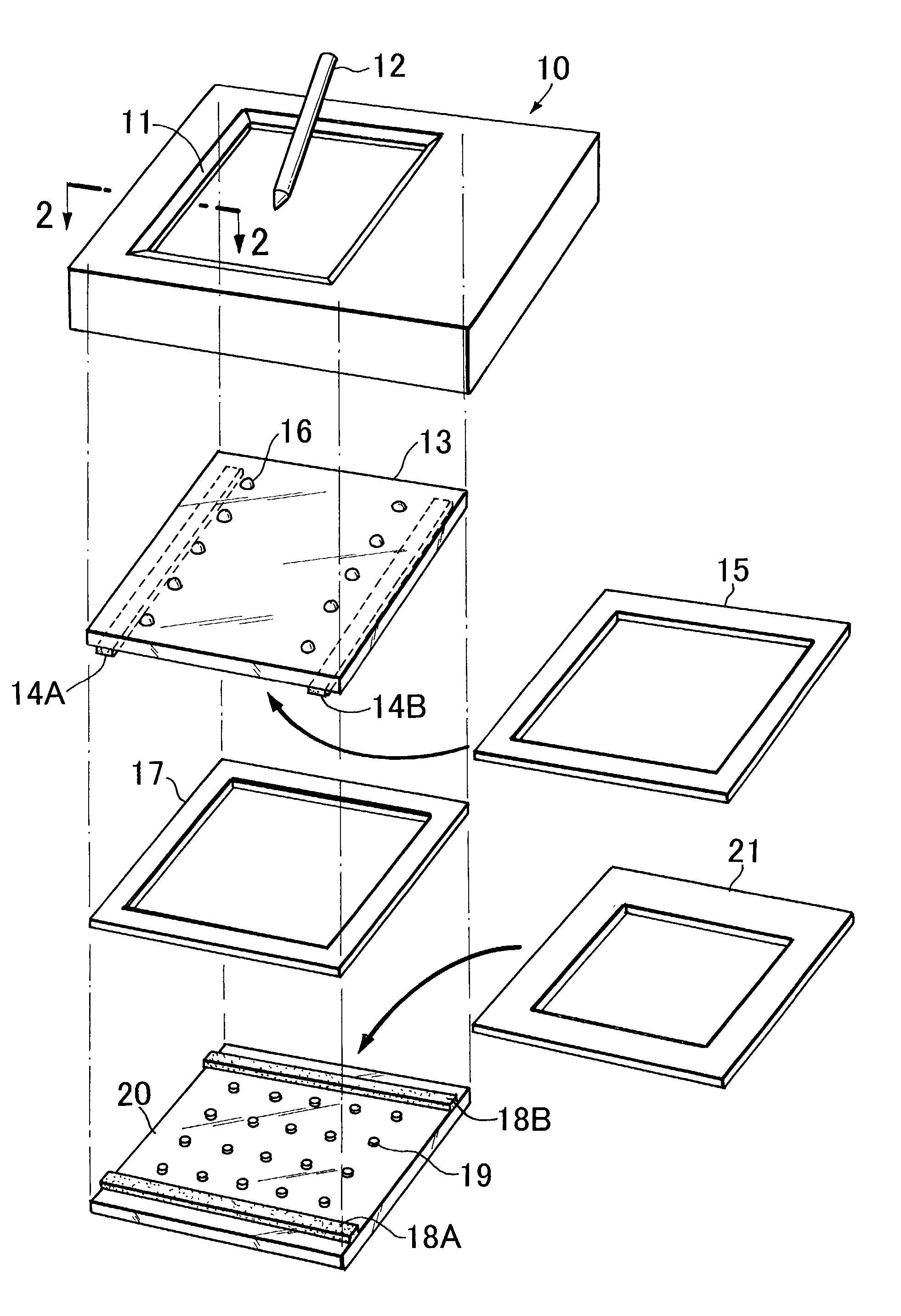 Pressure-sensitive touch panel