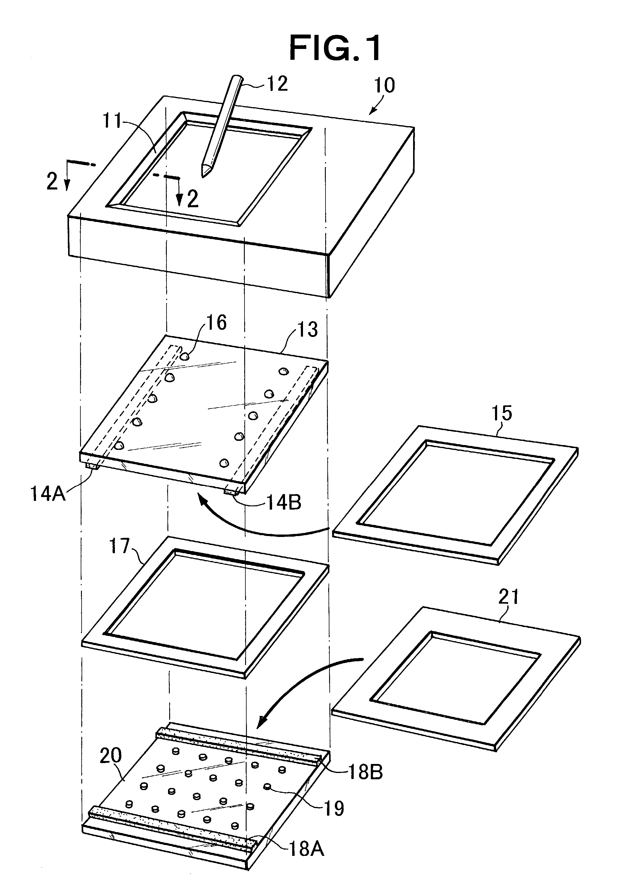 Pressure-sensitive touch panel