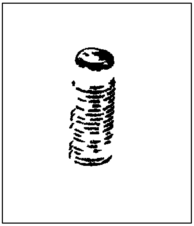 Method for calculating pose of thread-containing target object based on point cloud data