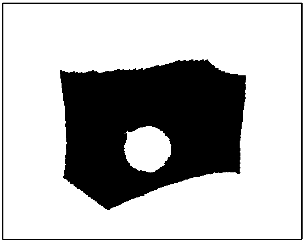 Method for calculating pose of thread-containing target object based on point cloud data