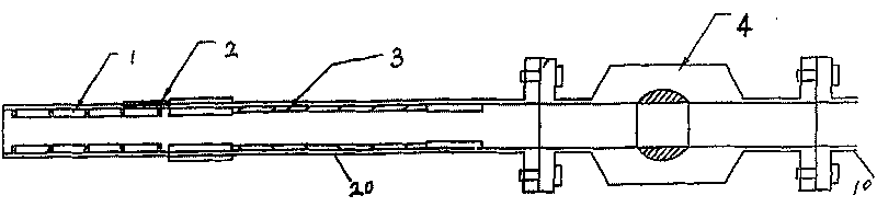 Drilling/feed drill/withdrawing drill sealing device for high pressure water rock layer and grouting withdrawing drill method