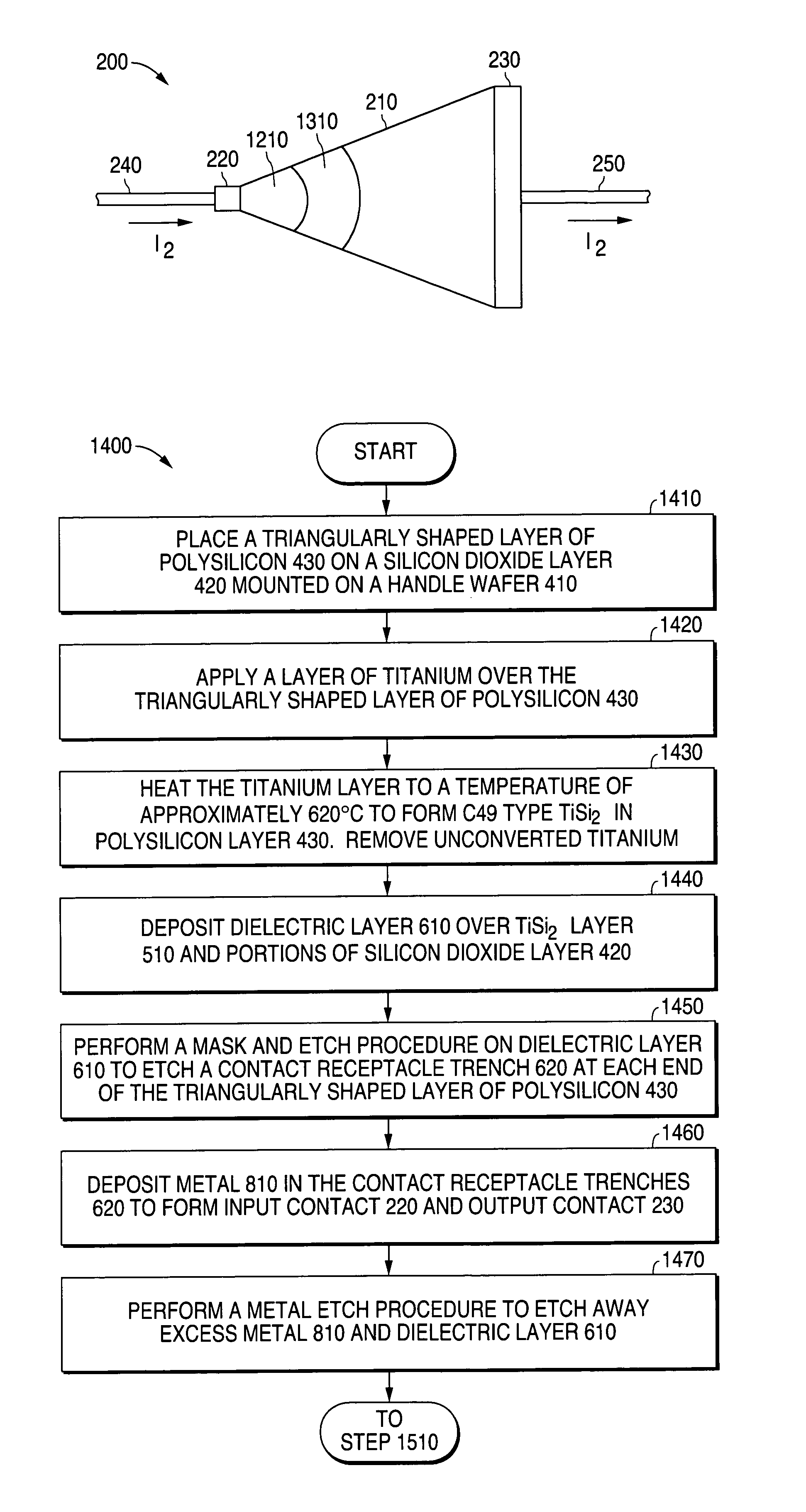 System and method for providing a self heating adjustable TiSi2 resistor