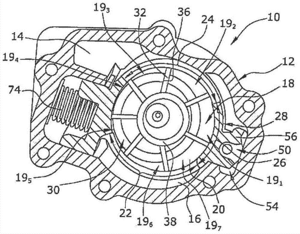 Lubricating oil vane pump