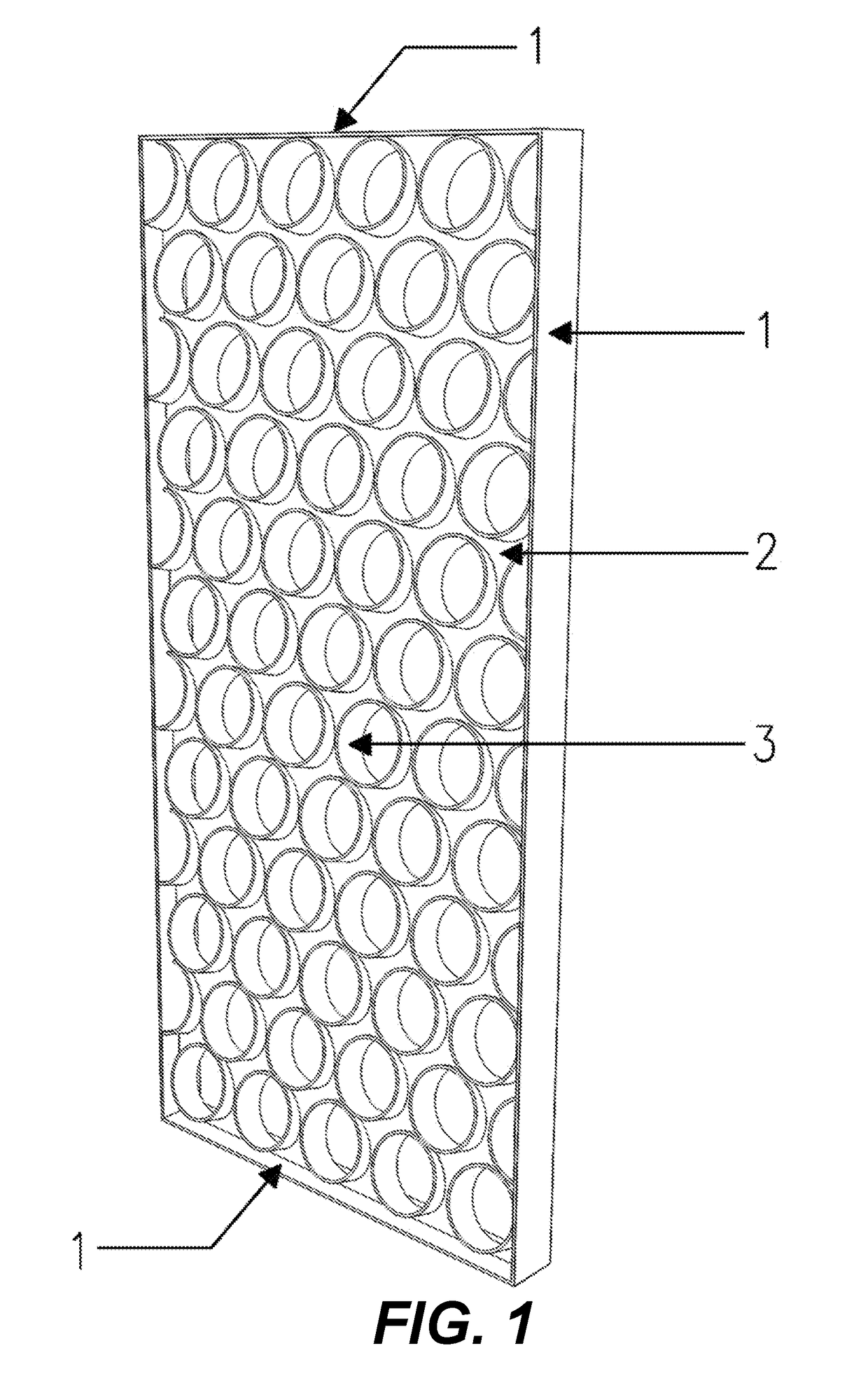 Solar shading panel for north and south sides