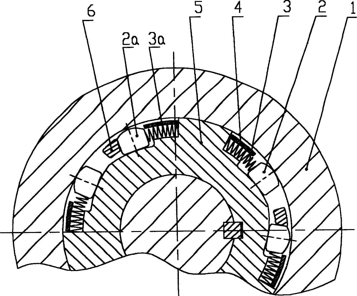 Wedge type freewheeling clutch apparatus