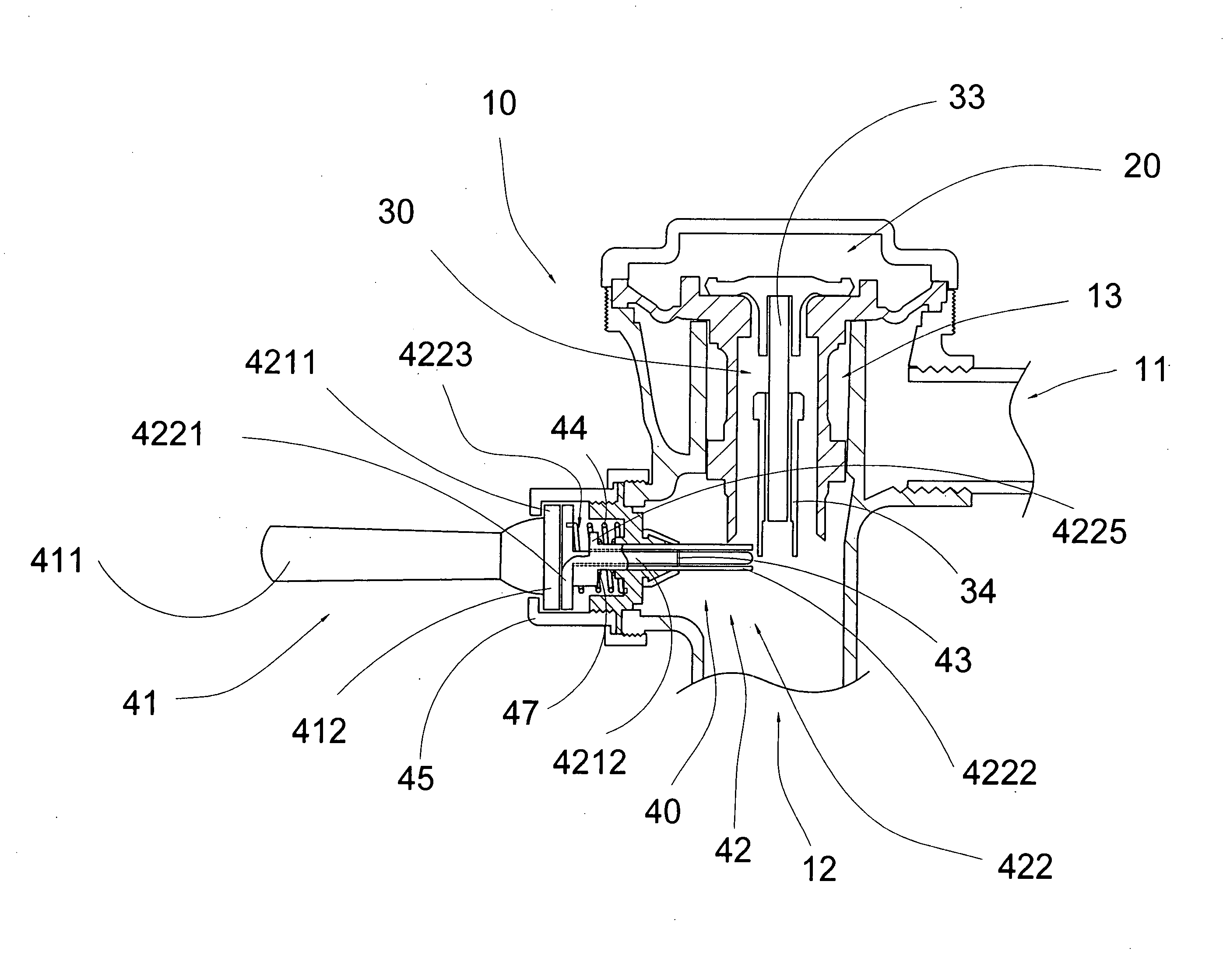 Method and arrangement for controlling flush water volume