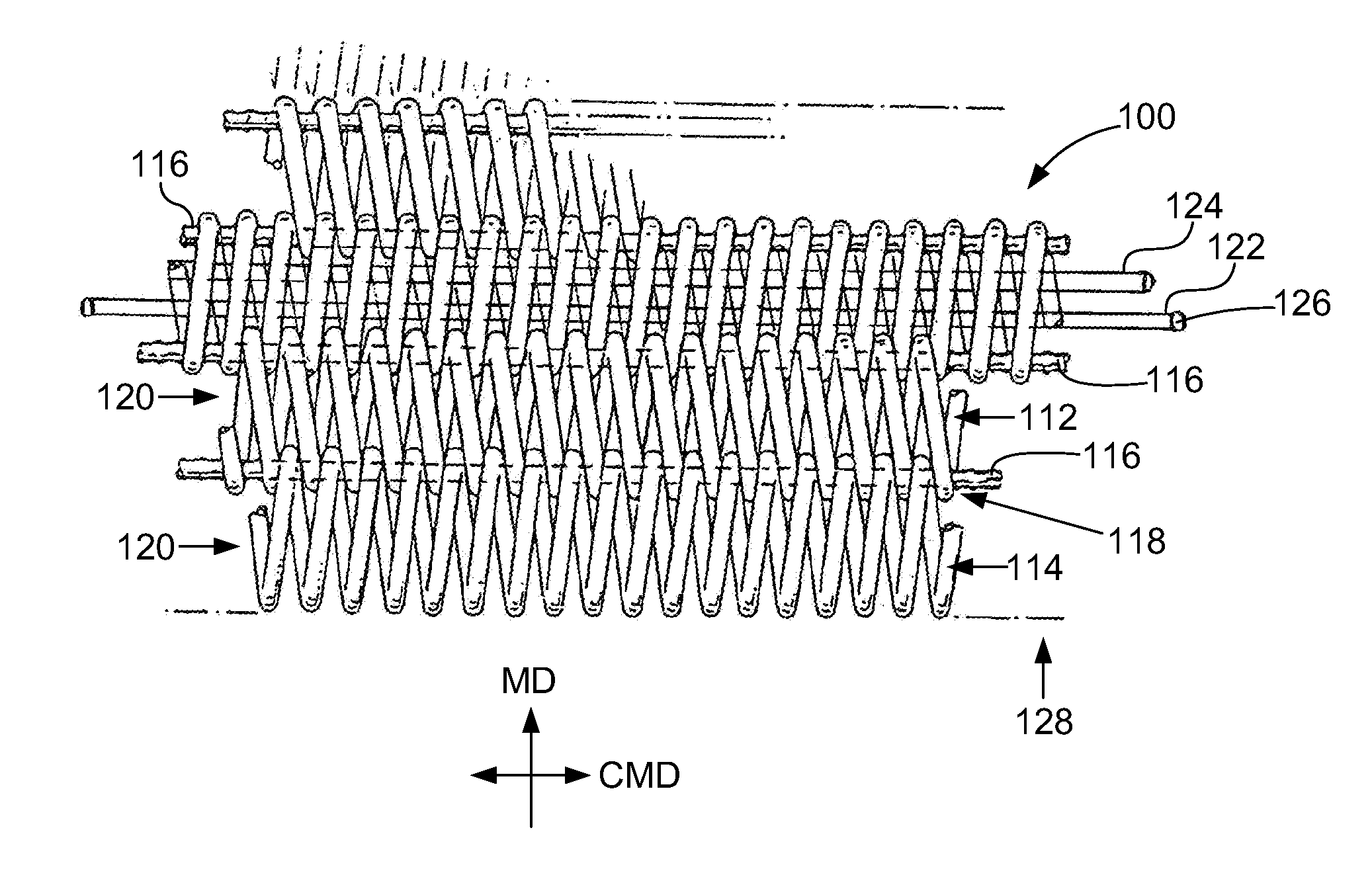 Industrial fabric with wear resistant coating