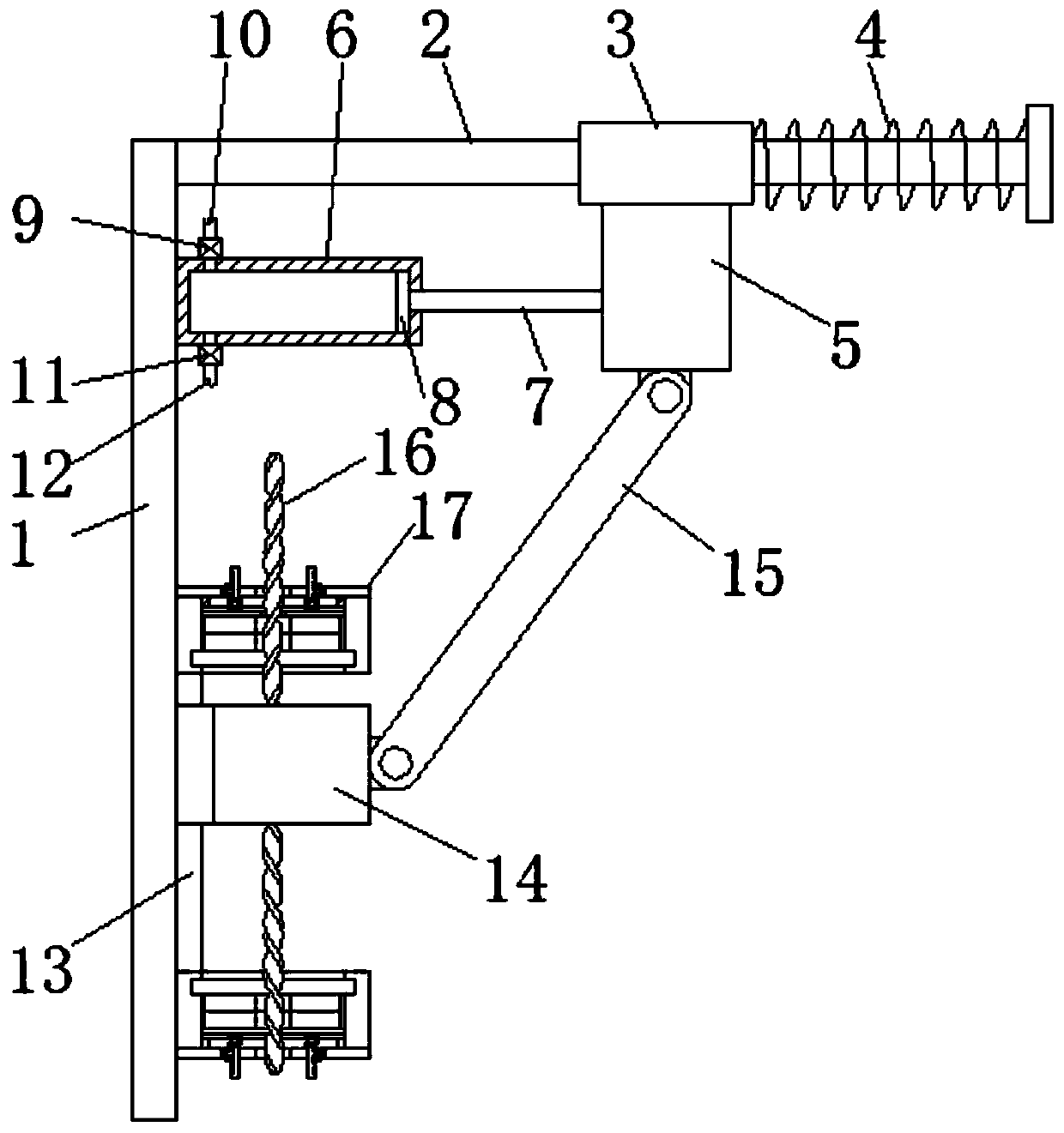 Windproof shakeproof device for high-rise building and using method thereof