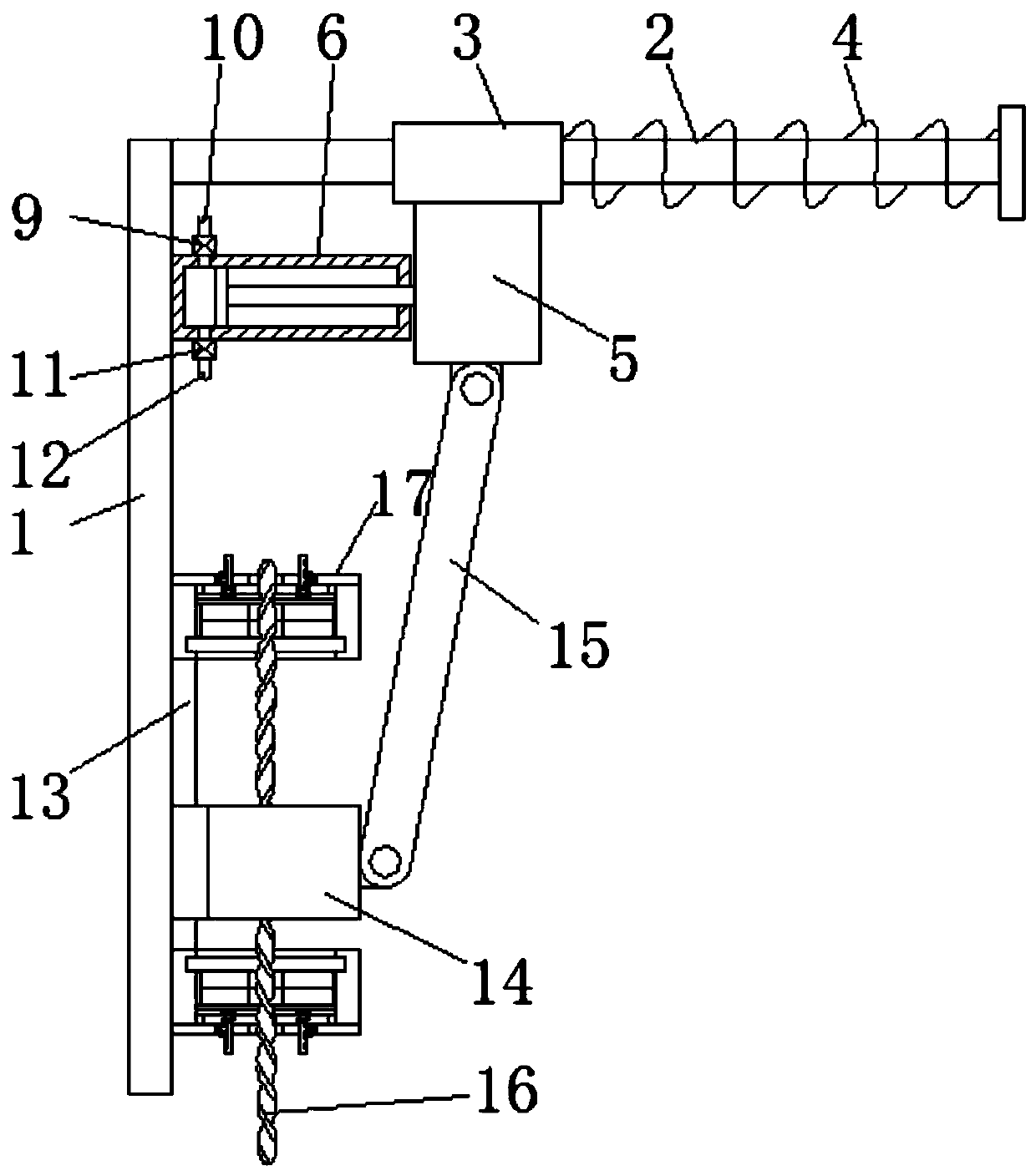 Windproof shakeproof device for high-rise building and using method thereof