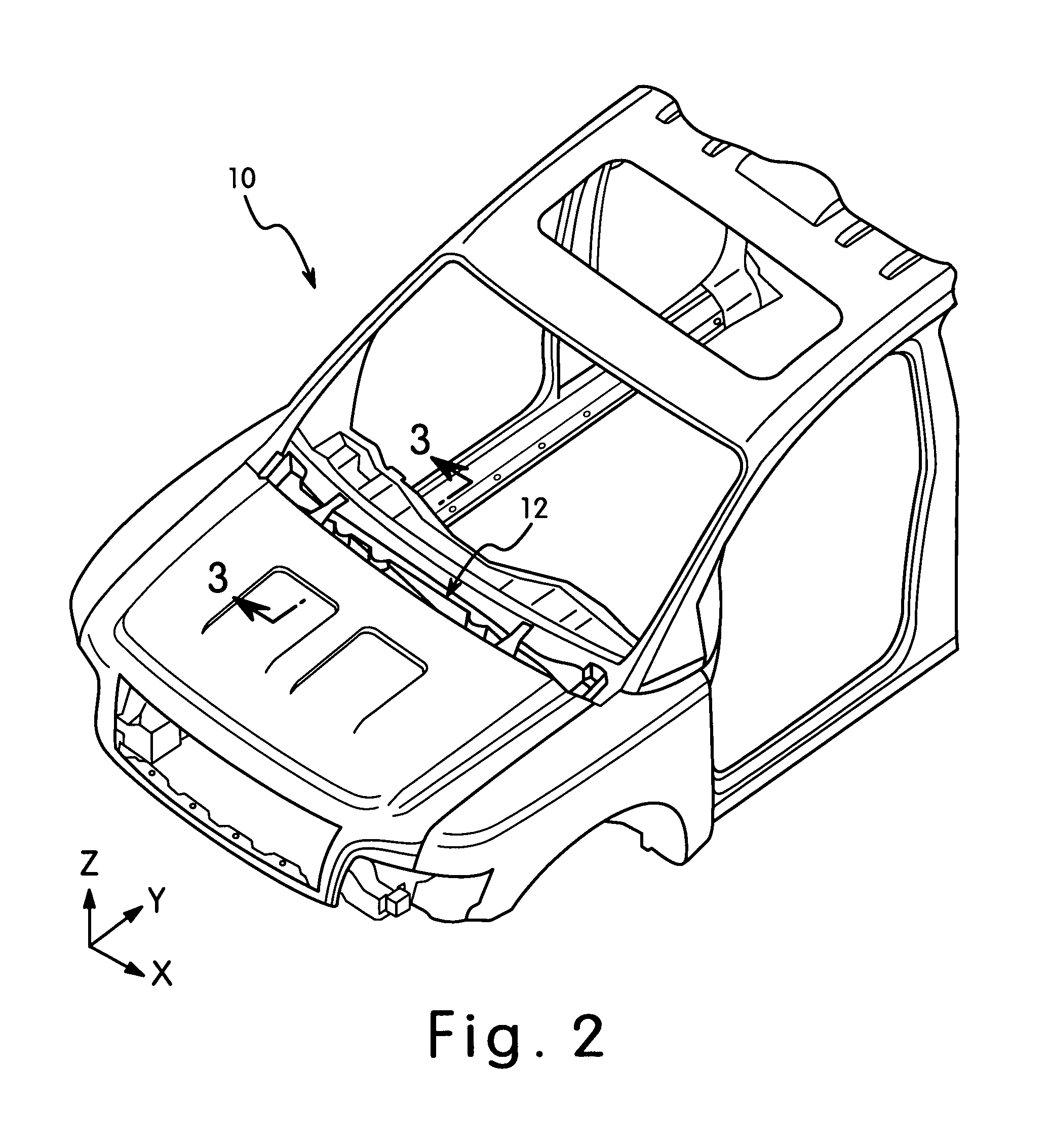 Vehicle cowl structure with vent pipe