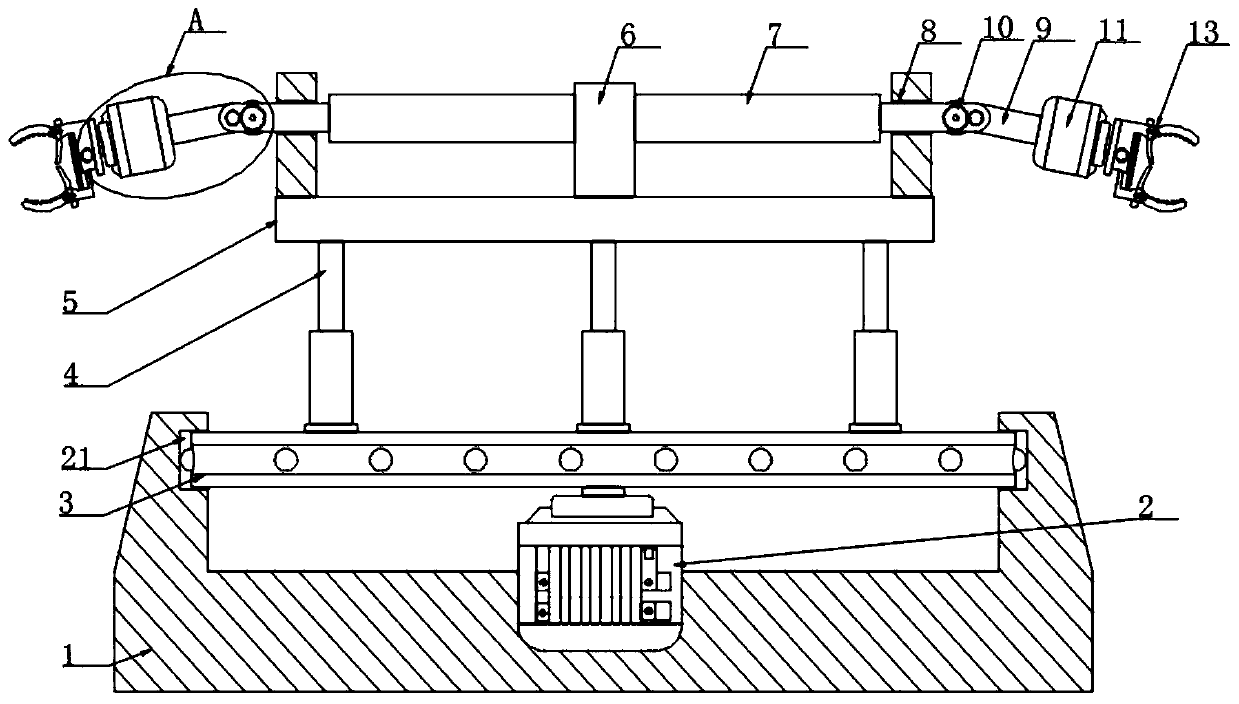 Universal mechanical hand for industrial automatic assembly line