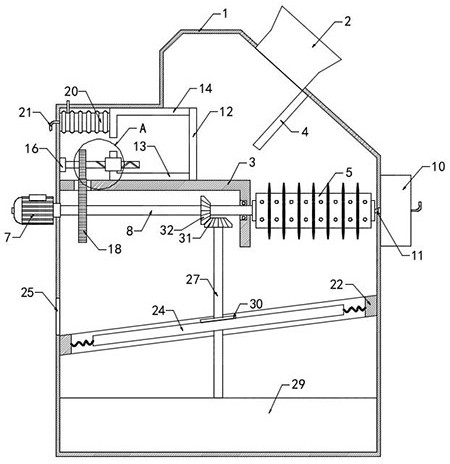 Waste silk recycling and feeding device in textile industry