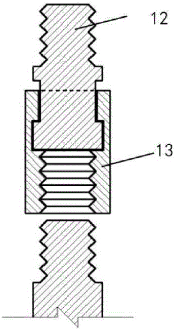 Measuring device and method for shield tunnel segment joint deformation