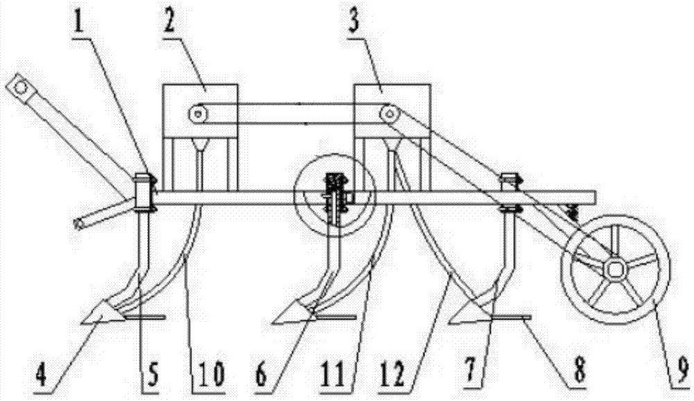 Winter wheat one-step fertilization method