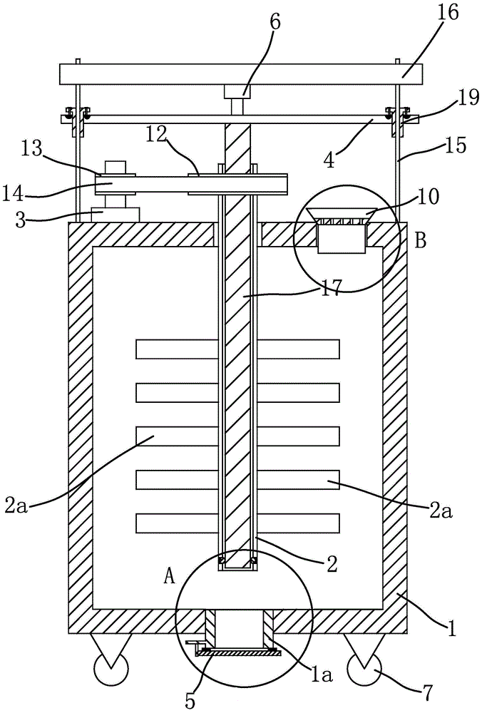 A stirring device suitable for liquid medicine and chemical material liquid