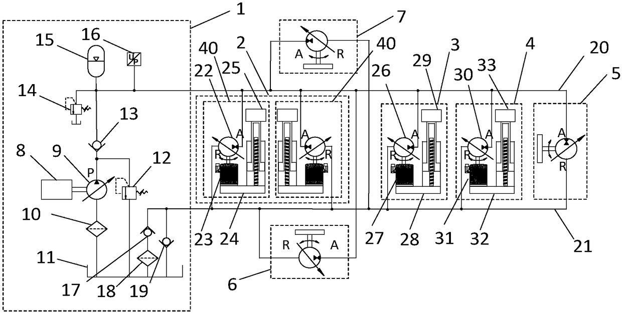 Hydraulic-electric hybrid drive hydraulic excavator