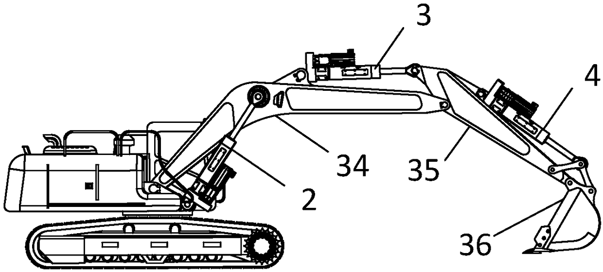 Hydraulic-electric hybrid drive hydraulic excavator