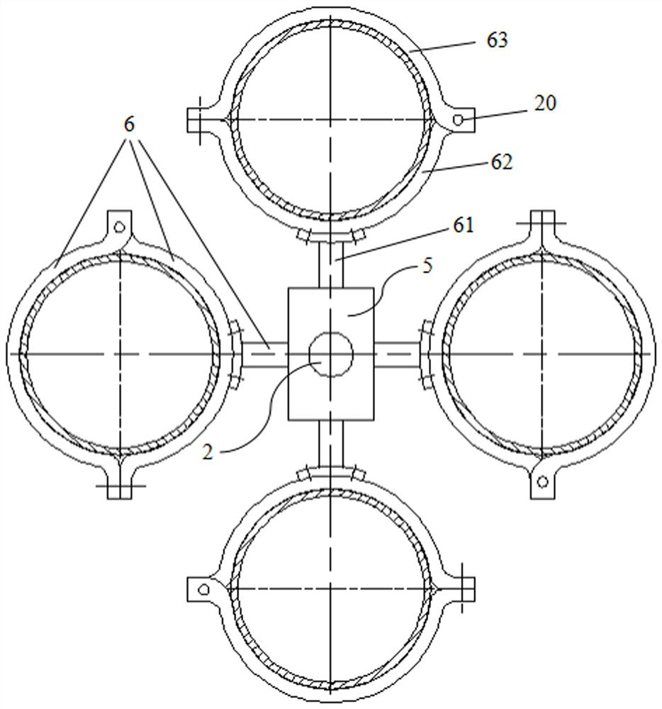 Interior painting device, interior painting method and painting method for slide rail sleeve