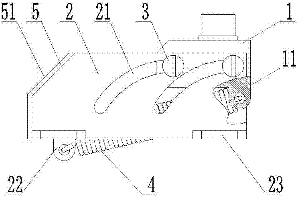 Safe separation mechanism used for missile electrical connecting piece