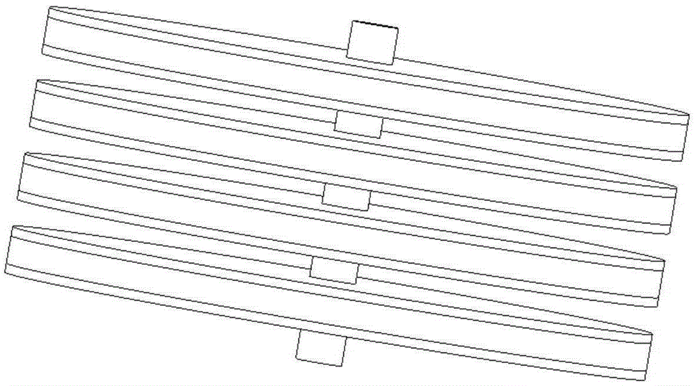 Periodic cavity type vibration isolator with low frequency and broad-band gap and preparation method