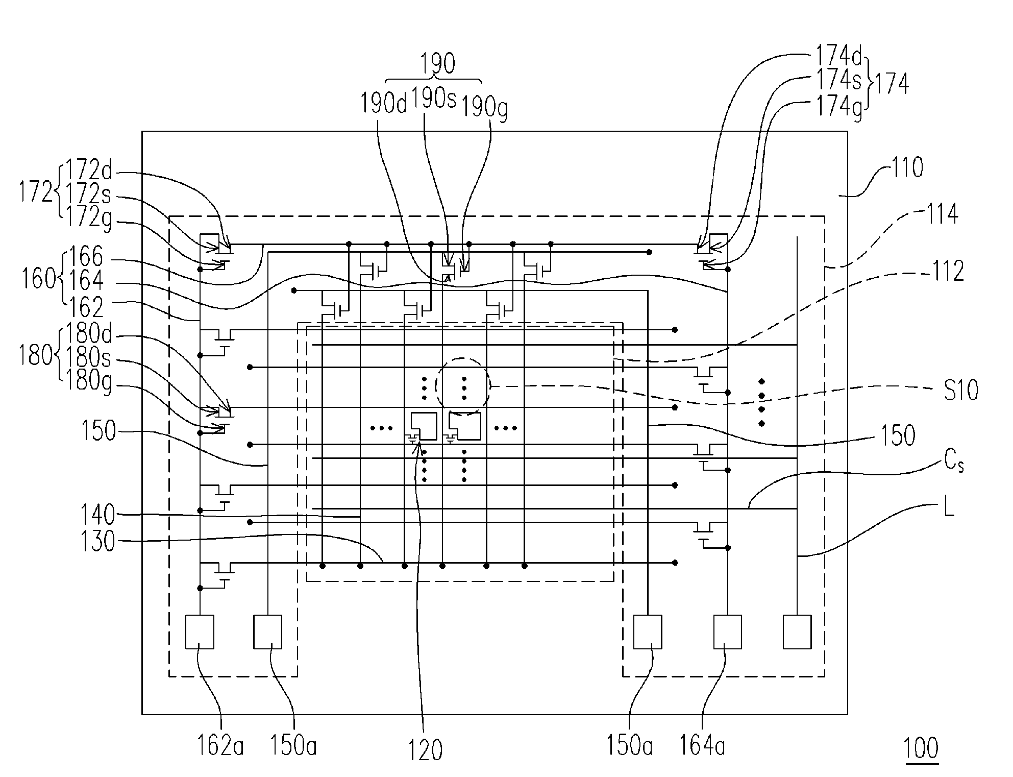 Active device array substrate, liquid crystal display panel and examining methods thereof