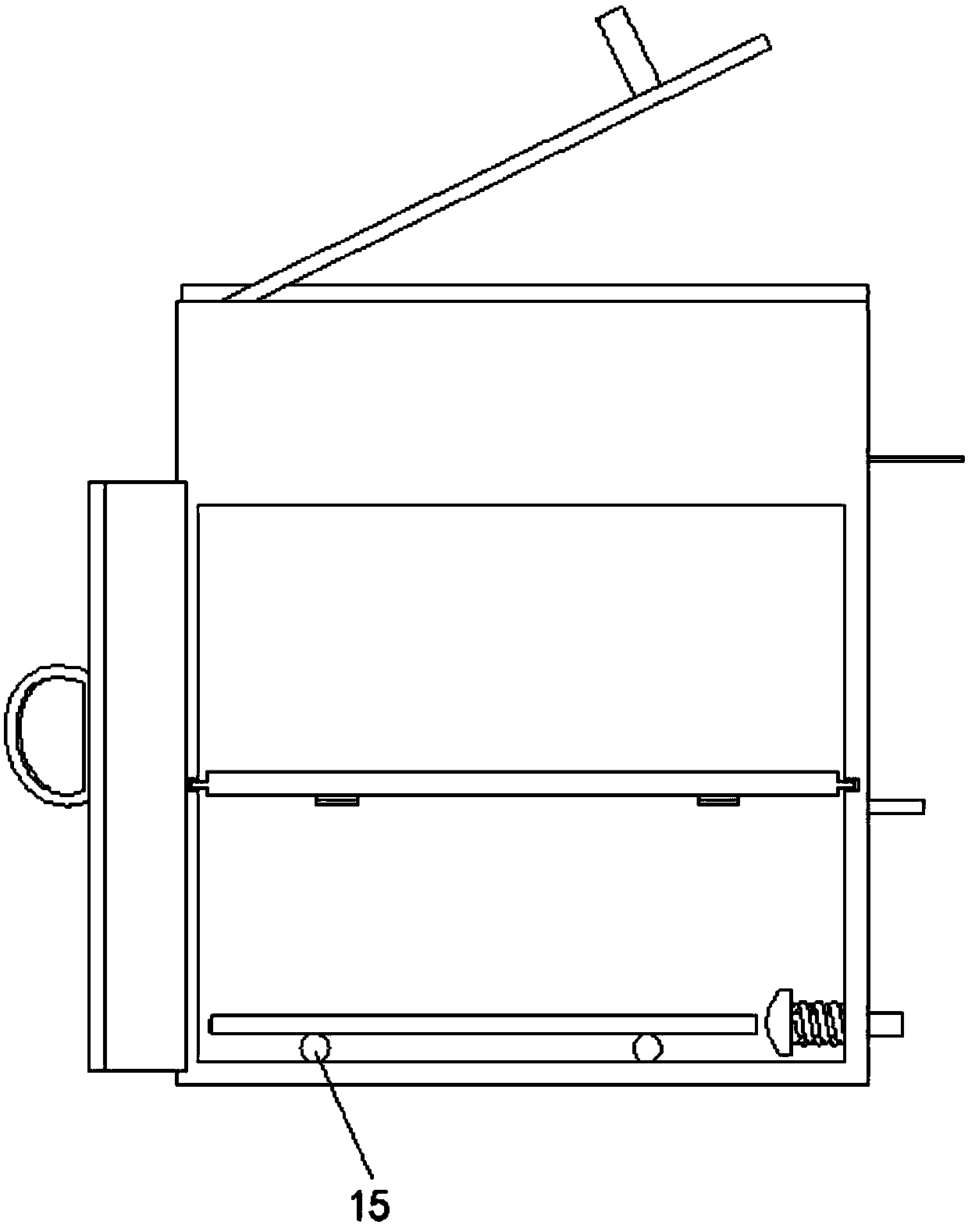 Cooling module of refrigerator monitoring instrument mounting mechanism