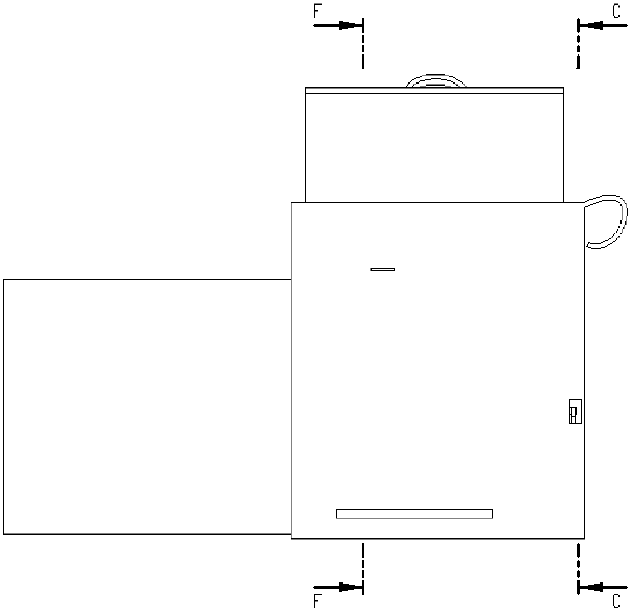 Cooling module of refrigerator monitoring instrument mounting mechanism