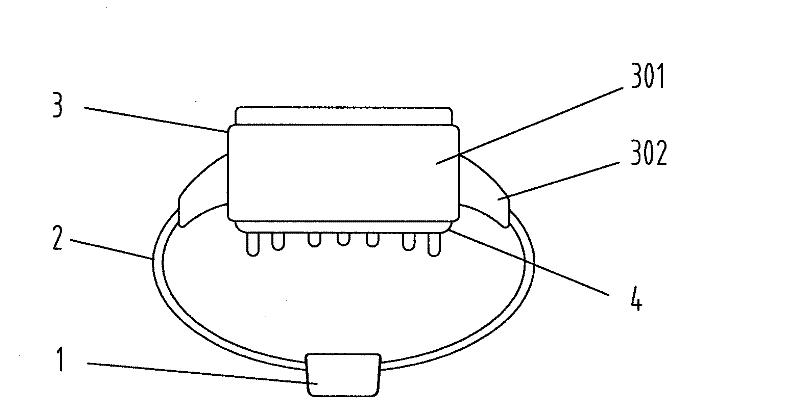 Intelligent heart rate locating and monitoring wristwatch with external power supply