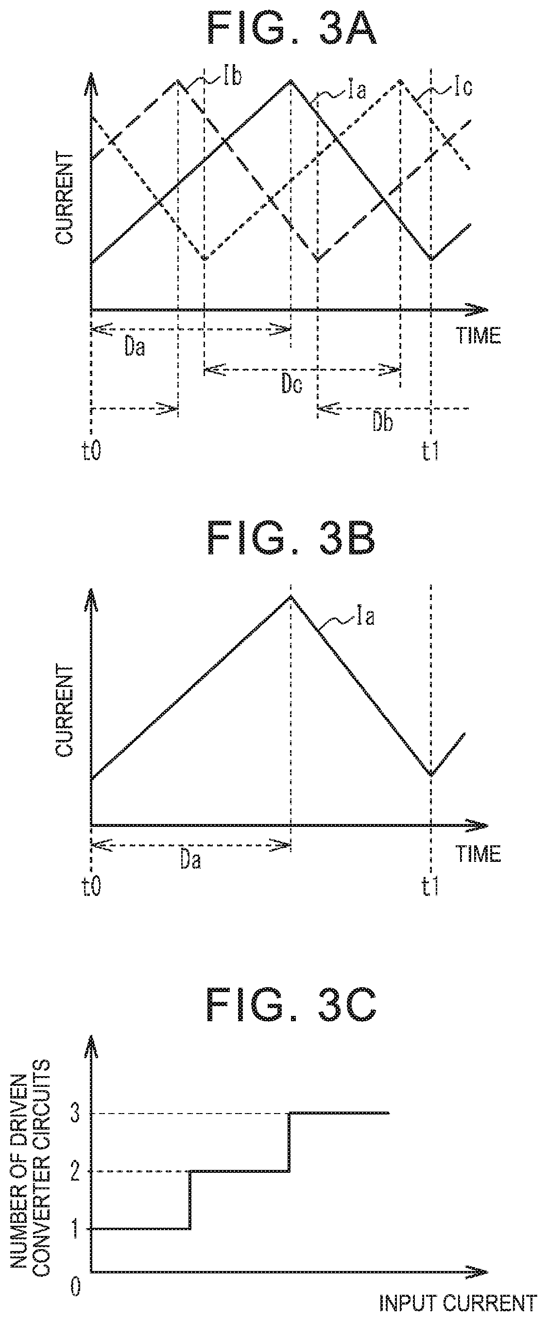 Control device of multi-phase converter and power supply system