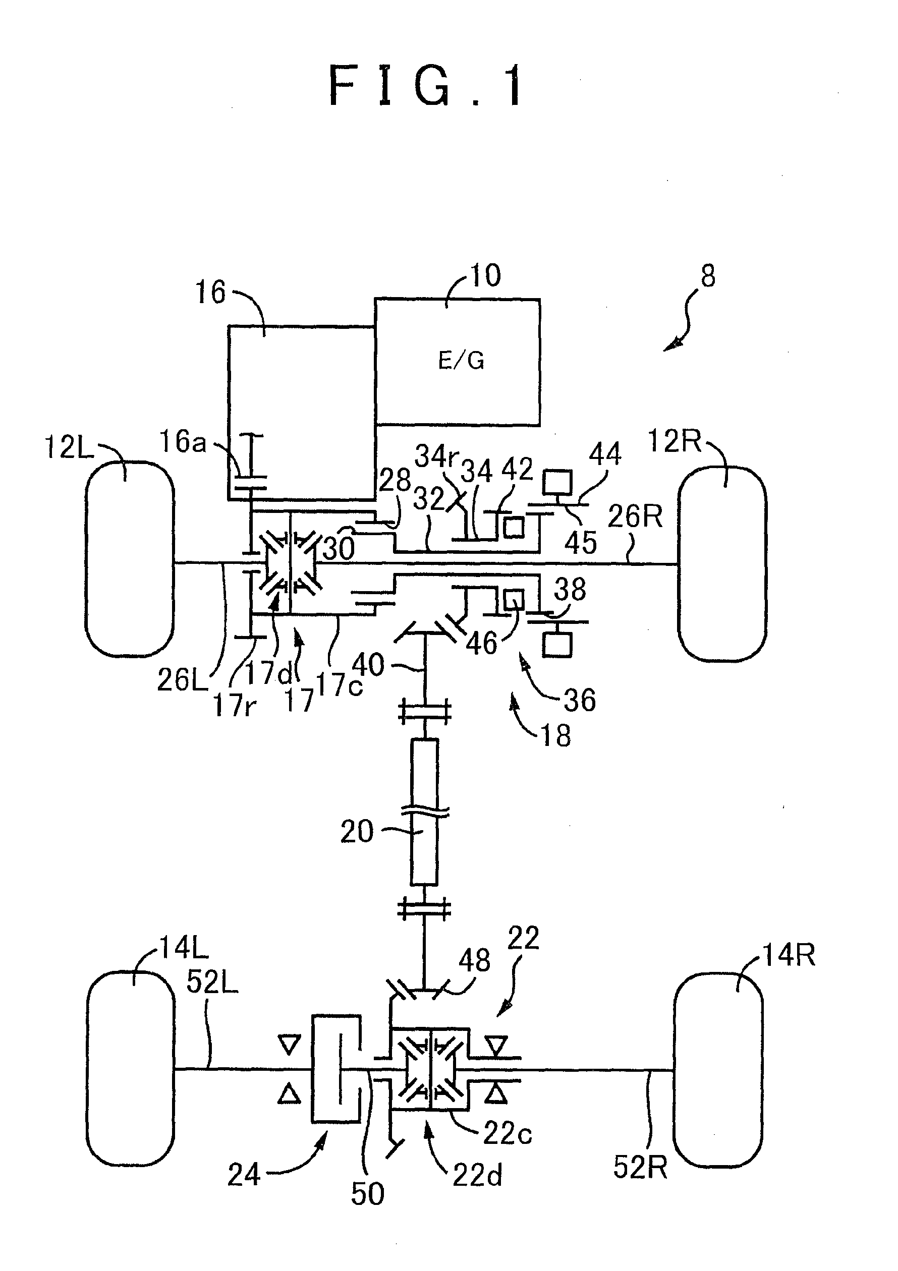 Control system for four-wheel drive vehicle