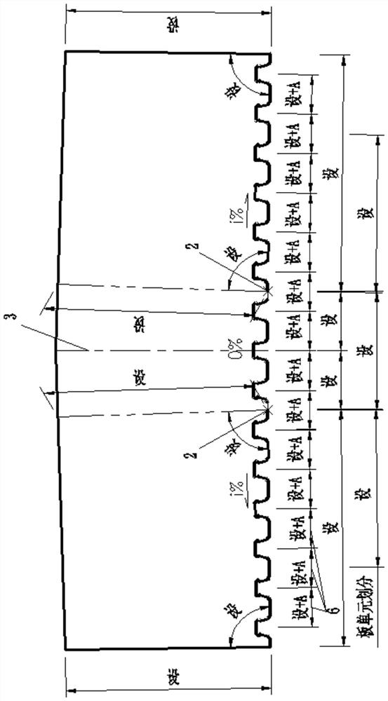 Transverse partition plate for controlling welding shrinkage and cross slope precision and manufacturing method thereof